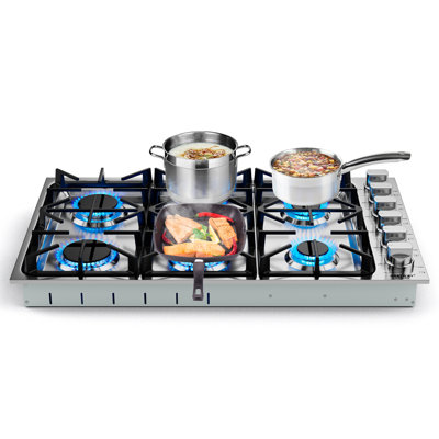 Costway 36" Natural Gas 6 Burner Cooktop