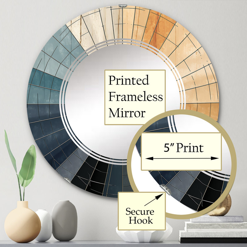 Figgy Circle Mirror, 24" x 24"
