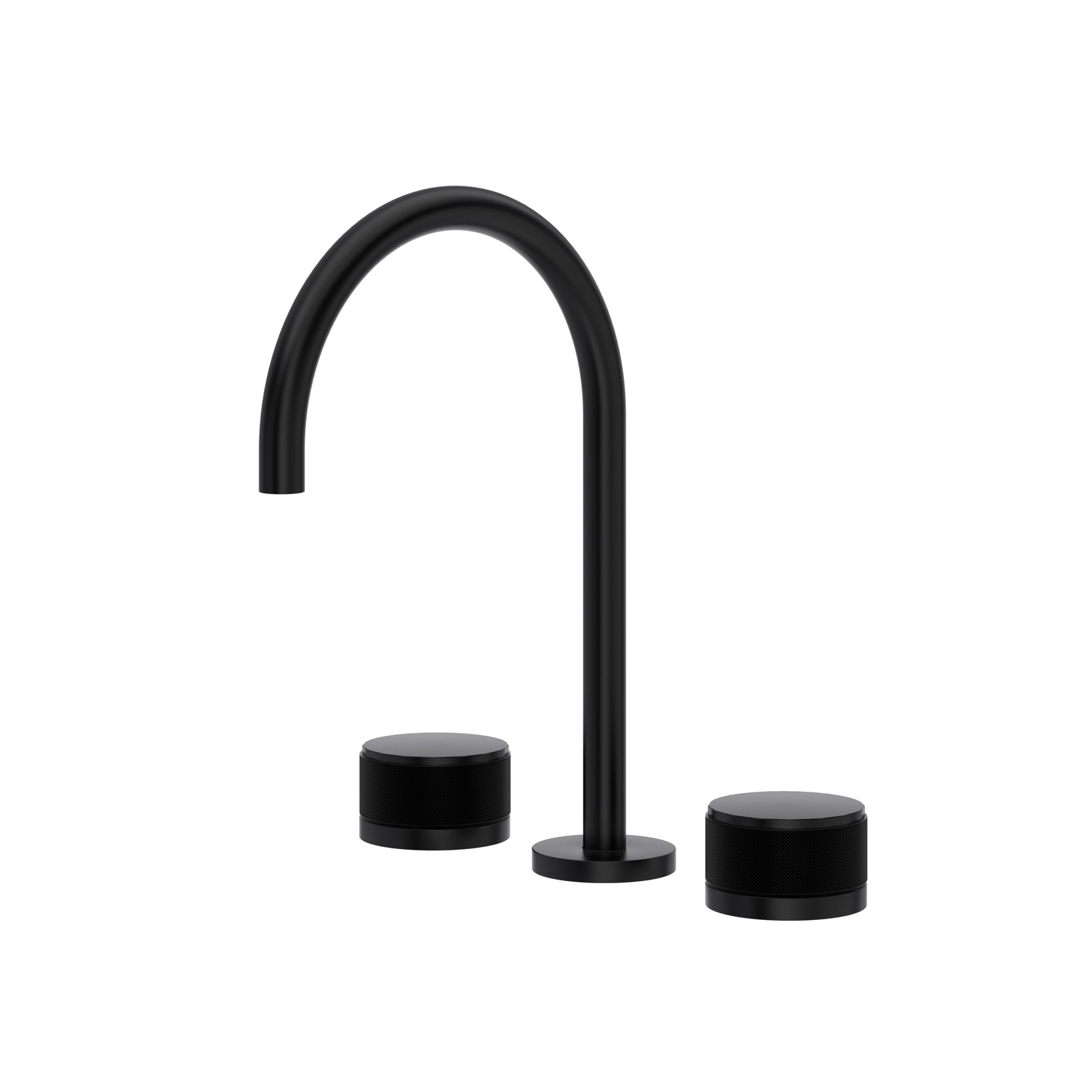 Terrell Widespread Lavatory Faucet With C-Spout, Matte Black