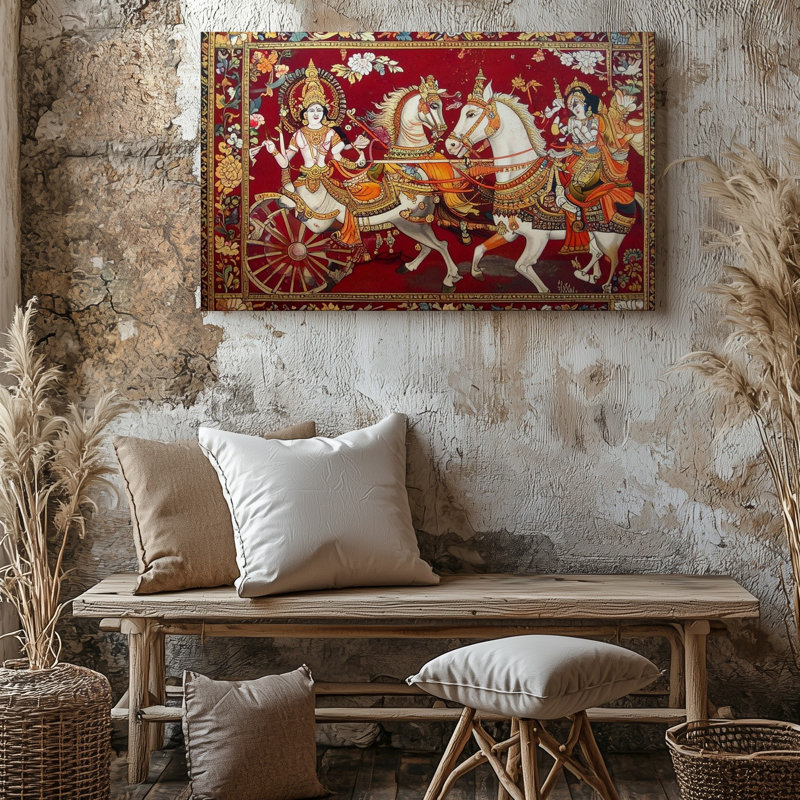 Art mural sur toile, divin Chariot, H 9 po x l 12 po