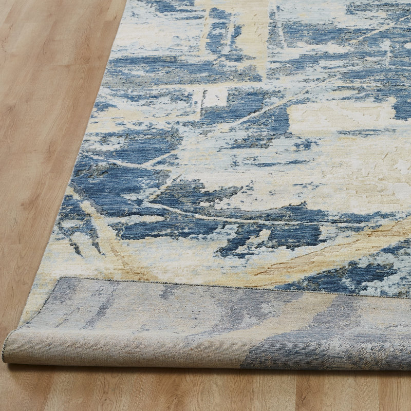 Berghildur Wool Abstract Area Rug, Runner 2'6" x 10'