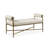 Lalia Modern Hammered Metal 48" Accent Bench-124262808