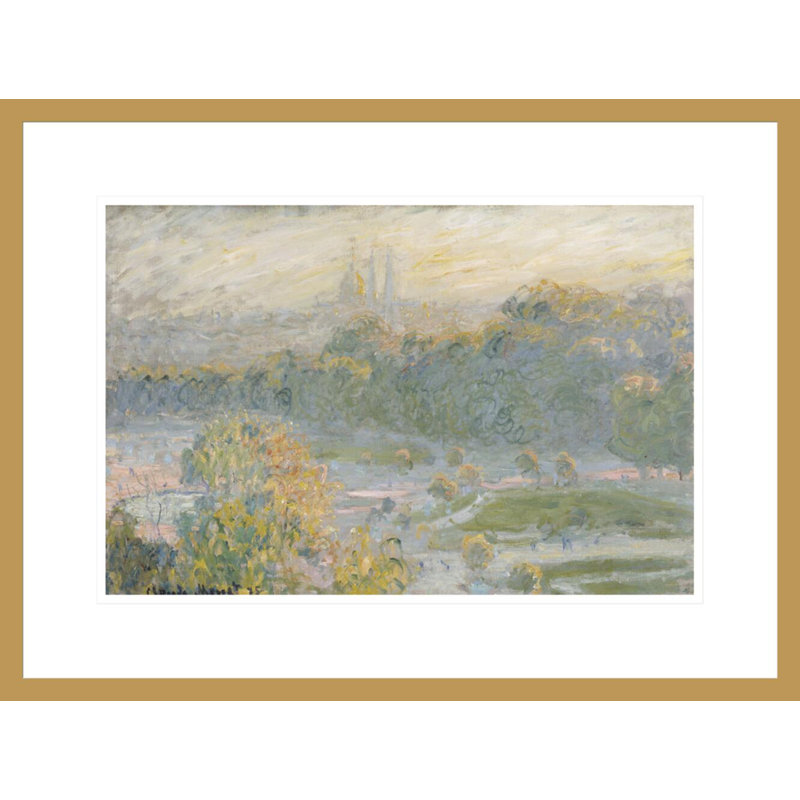 Les Tuileries (étude) par Claude Monet, H 16,35 po x l 21,75 po