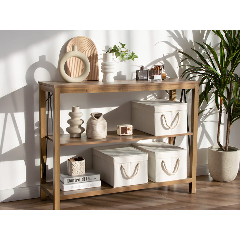 Bacs de rangement avec couvercles, boîtes de rangement décoratives avec poignées en corde souple, paniers de rangement pliables empilables pour placard, tablettes, paquet de 3, ivoire et blanc, grand