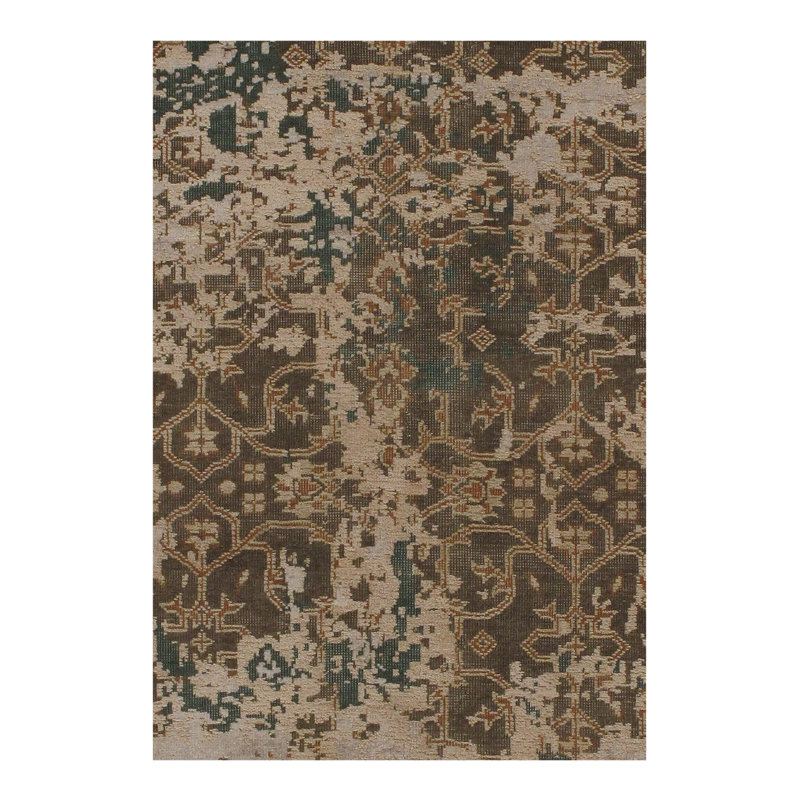 Tapis beige moderne 5 pi 1 po x 7 pi 5 po