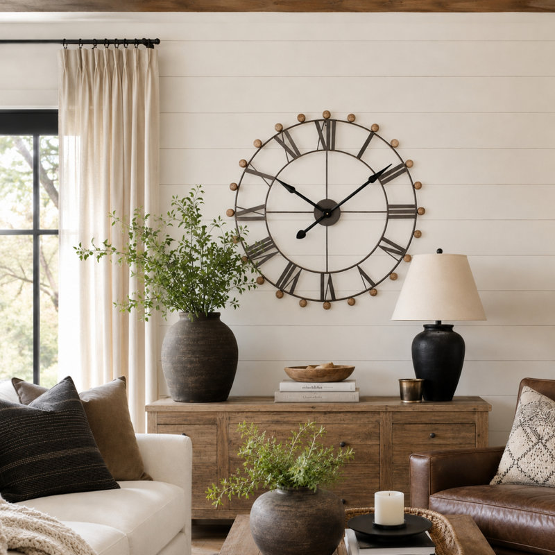 Estherlene Metal Wall Clock