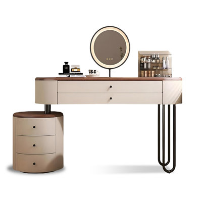 Makeup Vanity with Light mirror,5 drawers