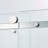 Semi-Frame Single Sliding Shower Door,Stainless Steel ,Thick Tempered Clear Glass-112517991