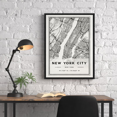New York City Modern by Jake Goossen Framed Canvas Wall Art Print