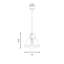 Luminaire suspendu simple à 1 lumière Truro-500828955