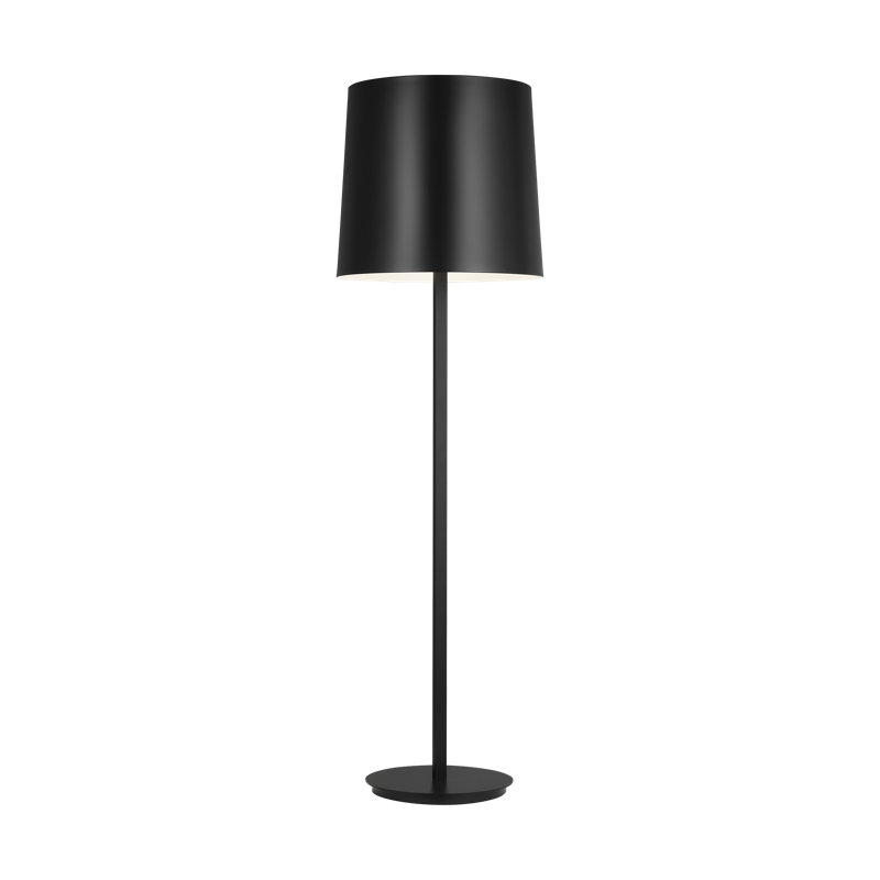 Lucia Outdoor Large Floor Lamp, Black, Black