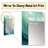 Gree and white Sway wave Serenity I - Geometric Mirror, Green Decorative Wall Mirror, Printed Metal Art-1427913674