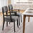 Modern Upholstered Solid Wood Dining Chair With Arms-518783358