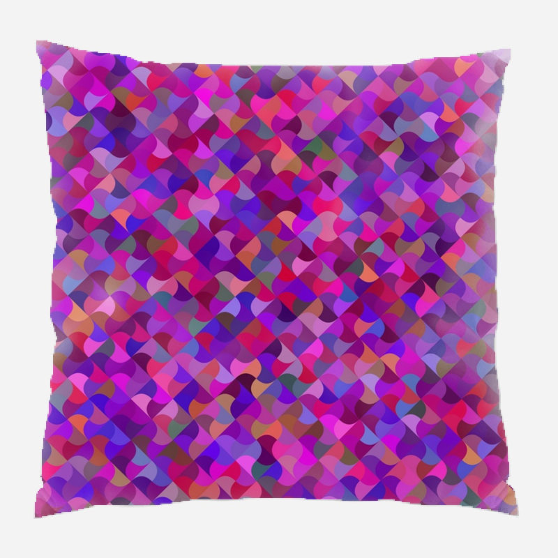 Geometric Microsuede Reversible Throw Pillow