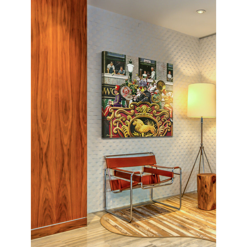 « matin band » par stevan dohanos, reproduction d’art sur toile tendue, H 24 po x l 24 po