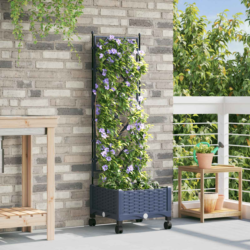 Planter, 131.5cm H x 40cm W x 40cm D, Grey