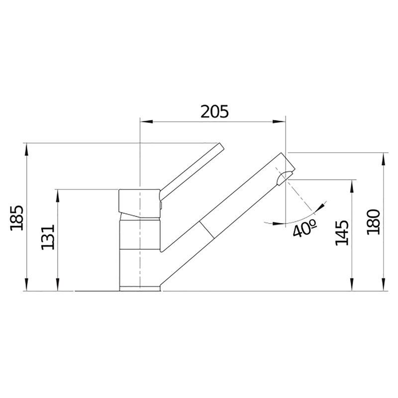 Peak Pull Out Single Lever Monobloc Tap, Brushed Steel