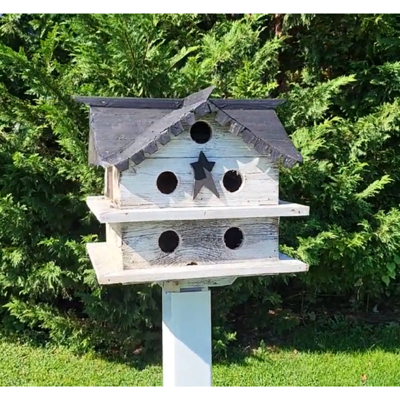 Purple Martin Birdhouse, Victorian, 10 Nesting Compartments