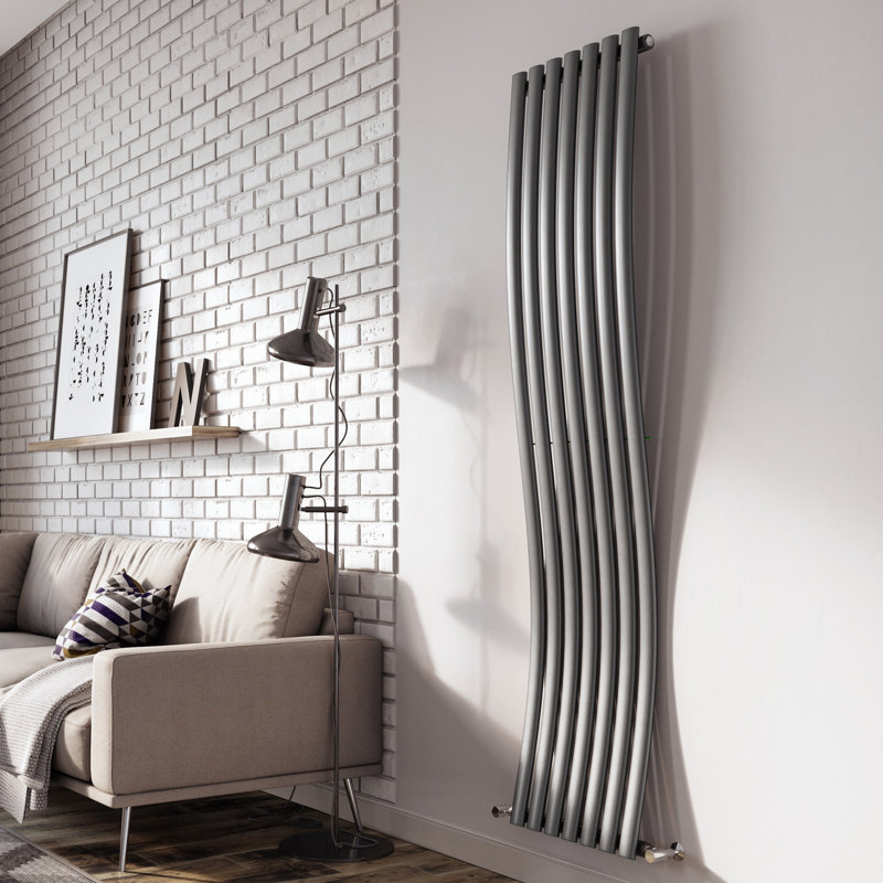 Vertical Designer Radiator, Grey