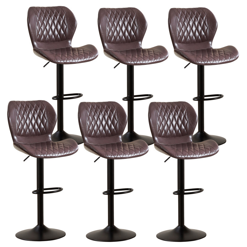 Tabouret de bar pivotant à hauteur réglable, Café, 6