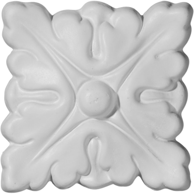 Rosette Odessa 3 7/8 po x l 3 7/8 po