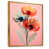 Toile avec cadre flottant or