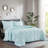 Pre Washed Down Alternative Comforter Set King - Reversible Chic Quilt Design - Box Stitched With 4 Corner Tabs - Lightweight For All Season - Aqua Duvet Comforter With 2 Pillow Shams-1940593704
