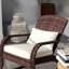 Chaise Adirondack à bascule en rotin Brookdale-308172151