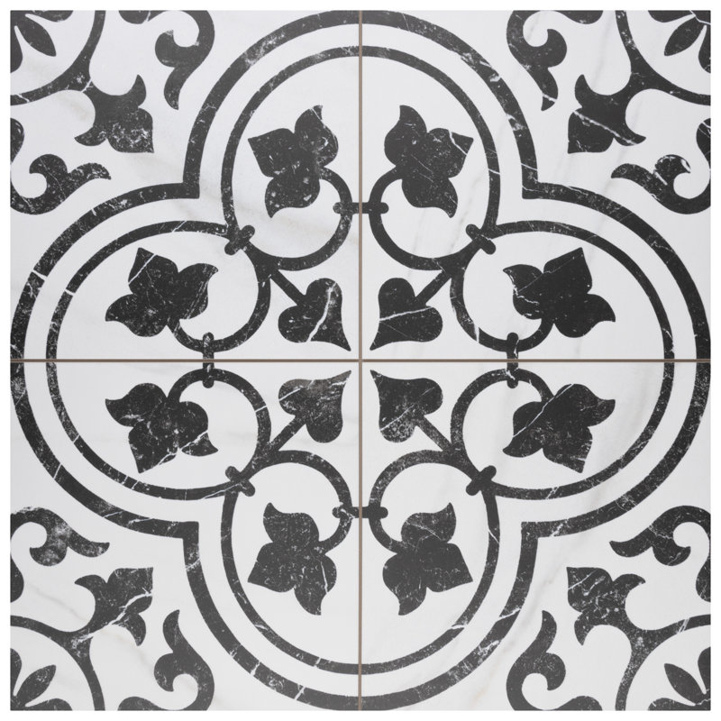 Carreau de porcelaine 18 po x 18 po Merzoni