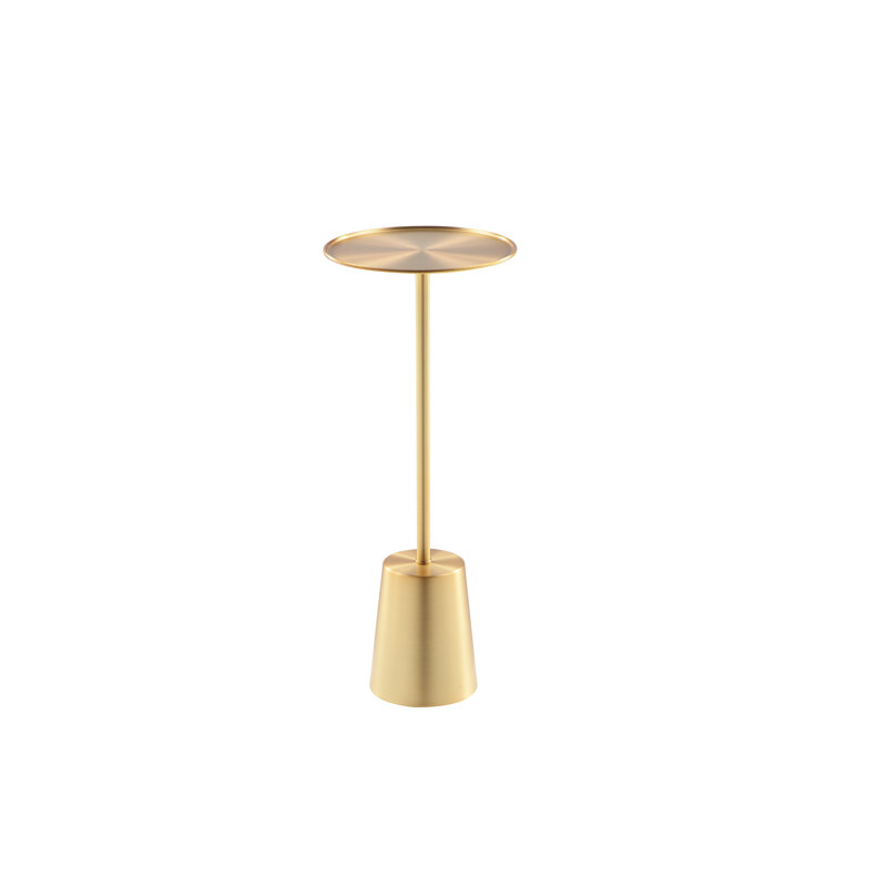 Tray Top End Table, Gold