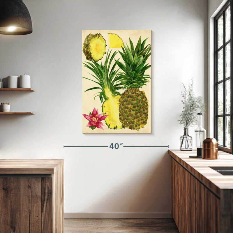Yarlin Tropical Pineapple Study I, 39" H x 26" W
