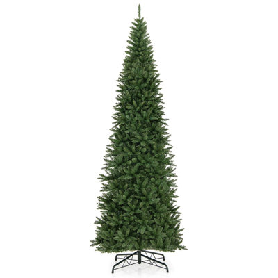  12 Ft Artificial Xmas Tree With Quick Power Connector & 800 Warm White Led Lights