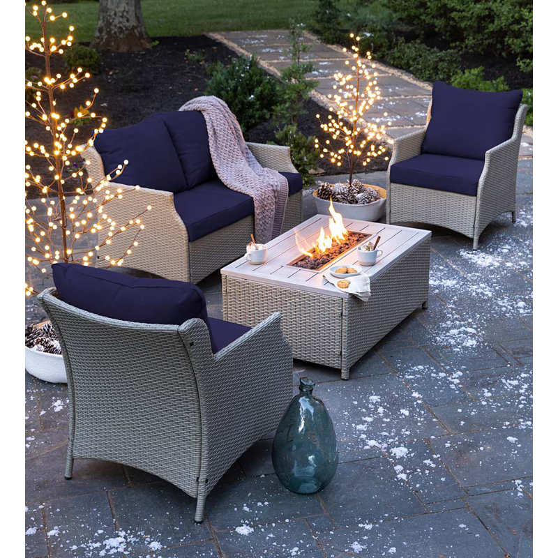 2 - Person Patio Conversation Set with Cushions