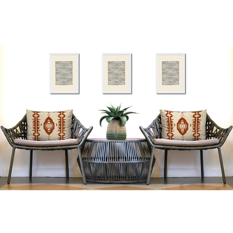 Oreiller réversible intérieur / extérieur Malia, 25 x 18, Burnt Orange