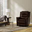 Global Home Swivel Recliner with Manual Footrest In Madras Eggshell-919104422