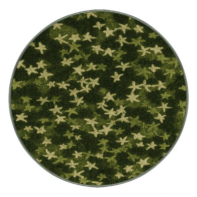 Tapis vert botanique lavable à la machine