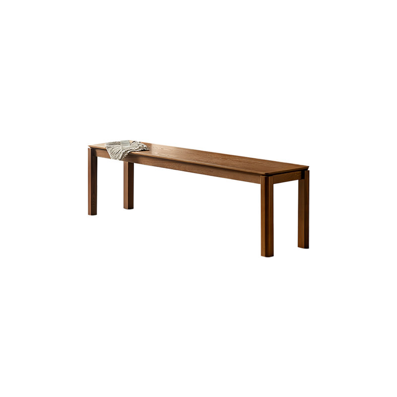 Banc en bois massif Nyree, H 17,71 po x l 62,99 po x P 13,77 po, Brun