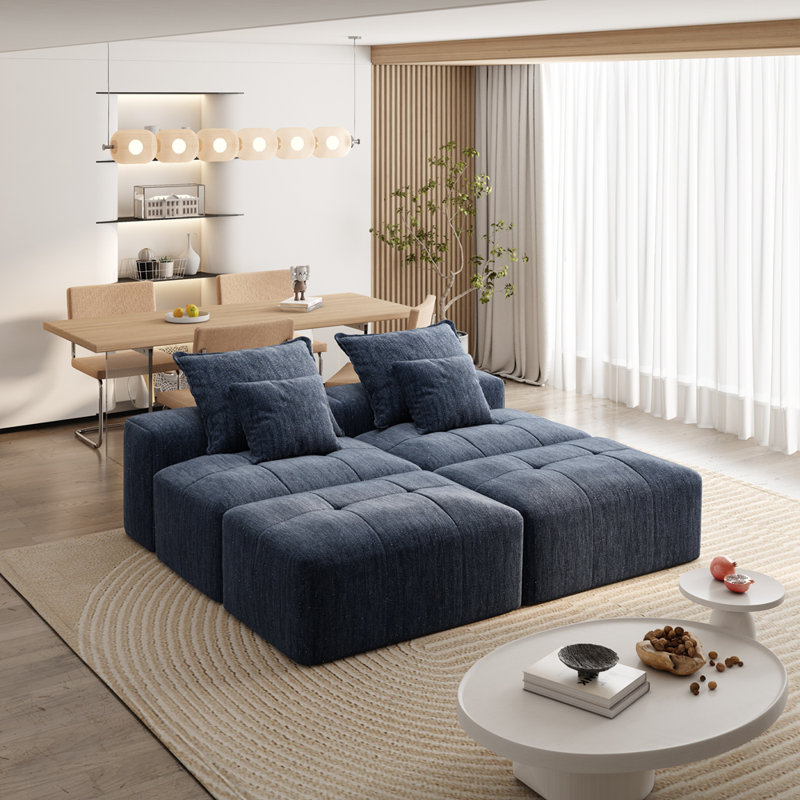 Canapé modulaire surdimensionné Modern, Bleu