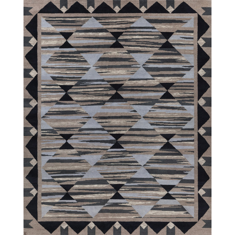 Mesa Wool Southwestern Area Rug, Rectangle 4' x 6'