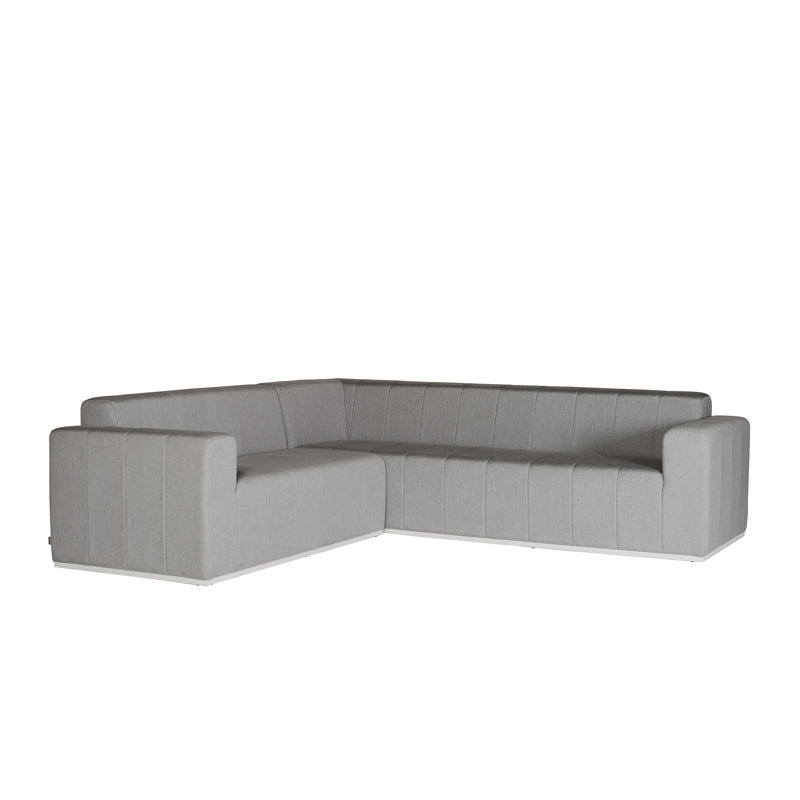 Redondo 102'' Aluminum Outdoor Sectional with Sunbrella Cushions