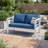2-Person Outdoor Sofa with Cushions-1501745660