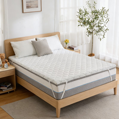 3" King Size Extra Firm Mattress Topper, Firm To Extra Firm Mattress Pad Memory Foam Bed Topper With Options For Back Pain Relief, Mattress Topper With 2-Sided Cover, Certipur Certified Dorm Bed,80" X 75"