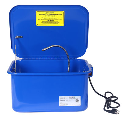 Portable Cabinet Parts Washer With 110V Pump,3.5 Gallon Benchtop Parts Washer