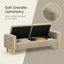 Banc de jour en chenille Greige