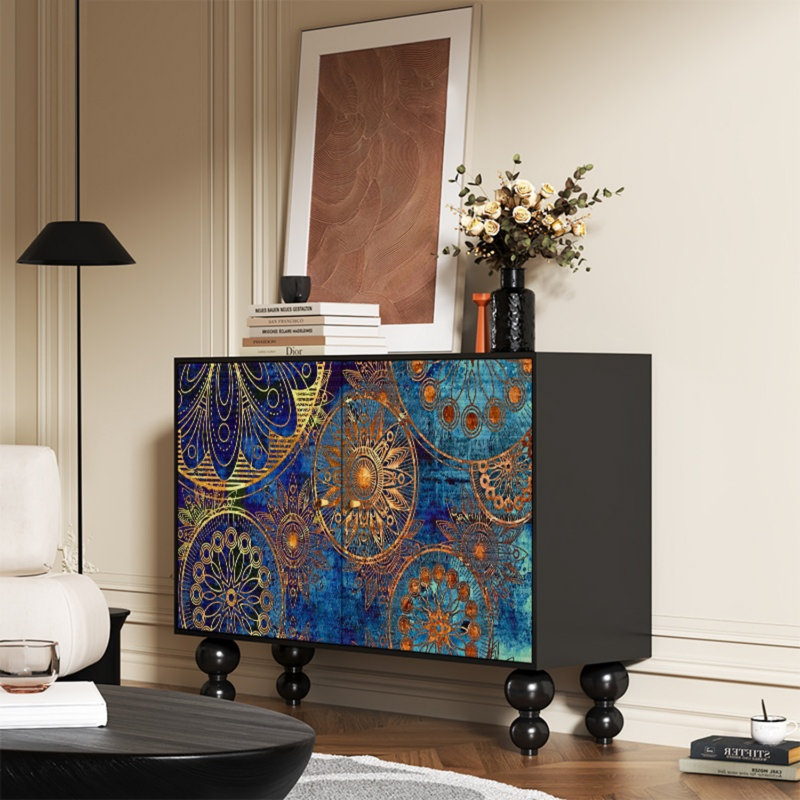 Modern Light Luxury Double-Door Accent Cabinet