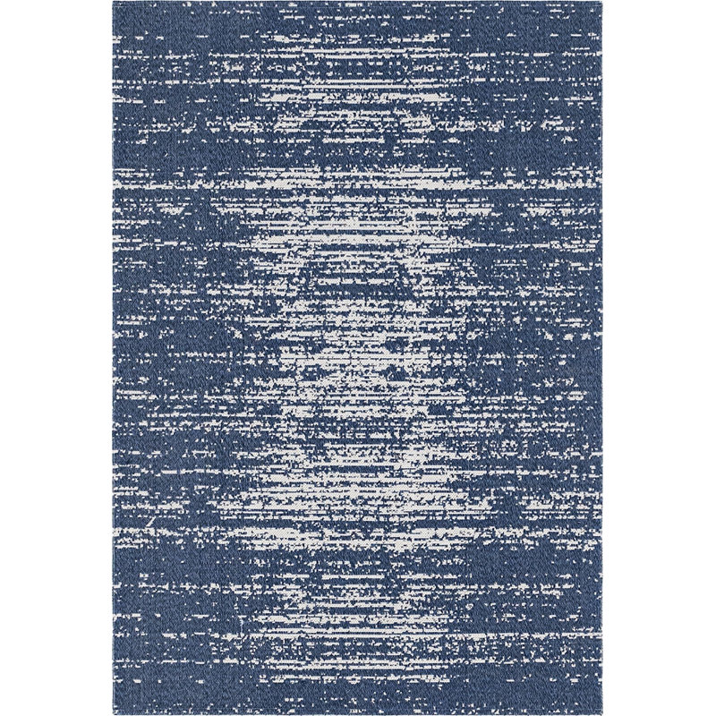 Draco Cotton Abstract Indoor Rug, Rectangle 4'2" x 6'1"