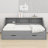 Daybed Frame With Storage Bookcases And Two Drawers,Charging Design-1541222612