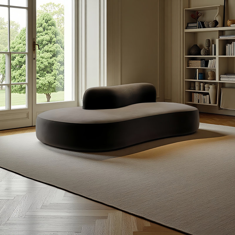 Canapé modulaire Modern Modern, Flanelle noire
