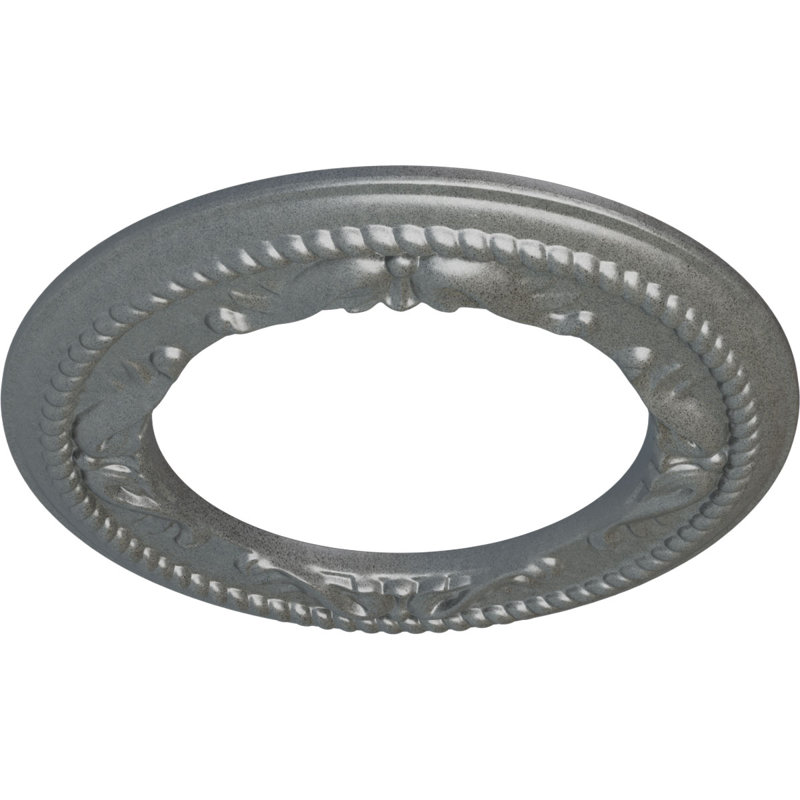 Médaillon de plafond H 12,25 po x l 12,25 po x P 0,875 po, Platine
