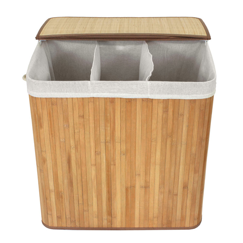 Sentaku Bamboo Laundry Hamper - Natural, Tan